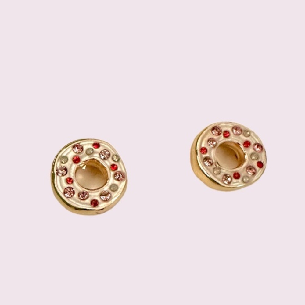 Betsey Johnson Donut Stud Earrings